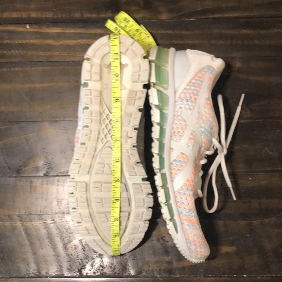 ASICS GEL QUANTUM 360 glacier grey/ orange pop/ Aruba blue womens 10 - Picture 2 of 6